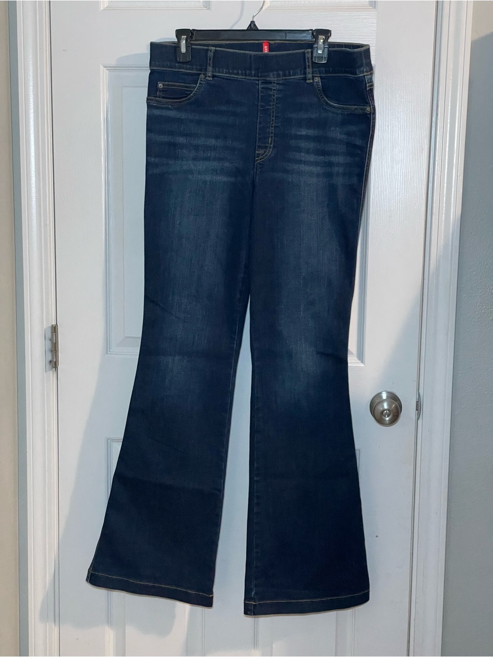 SPANX 20327R Flare Jeans Midnight Shade Pull-On Stretch XL